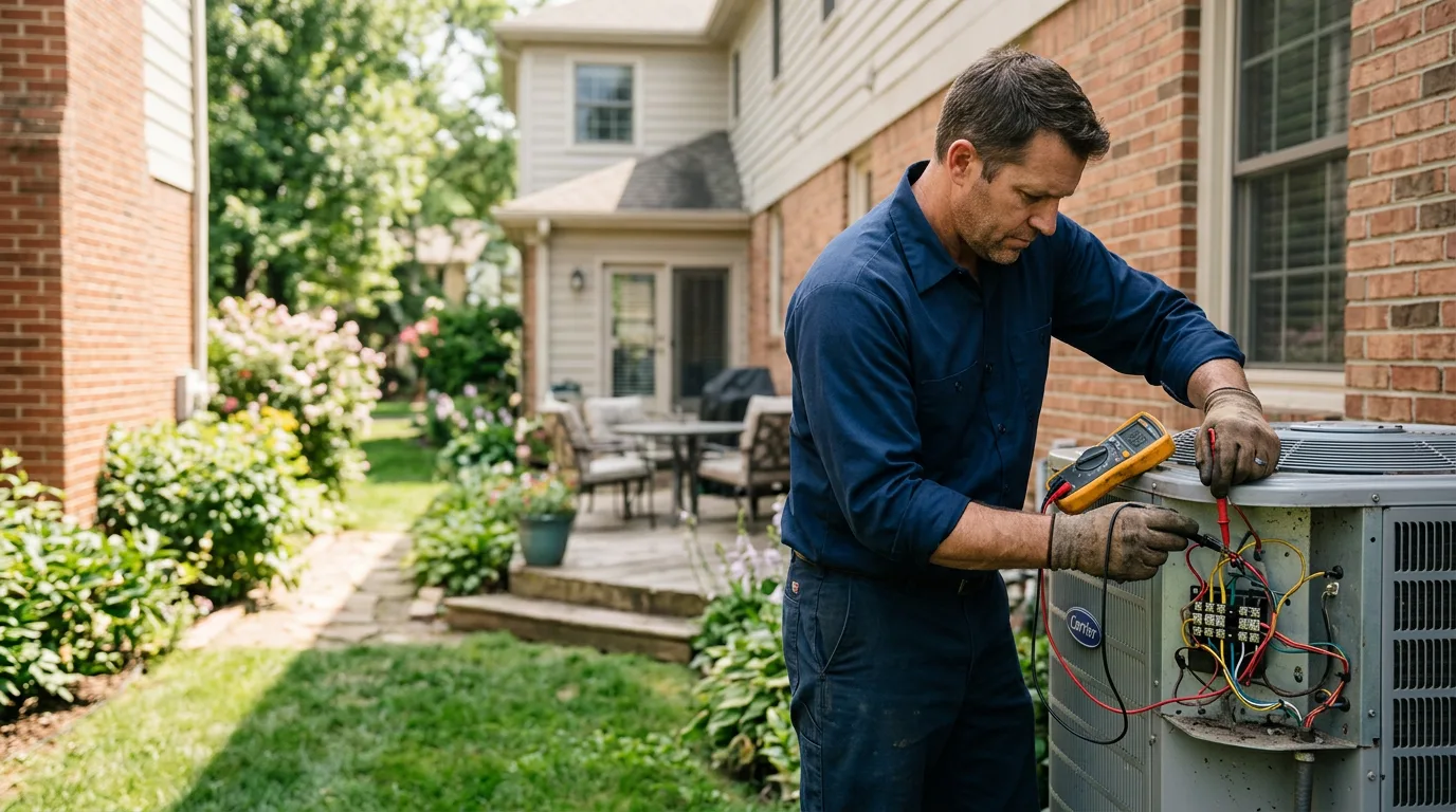 HVAC technician working near Erbacon, WV